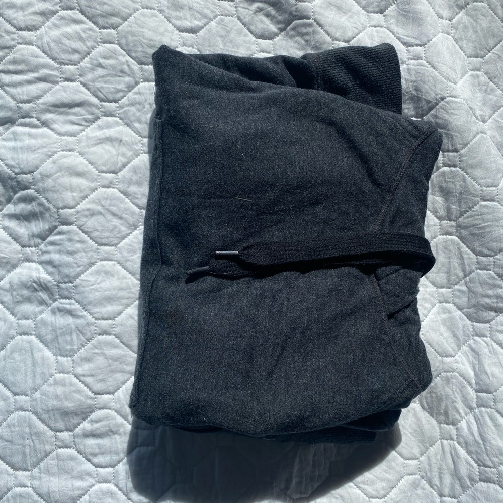 Dark Gray, Slightly-Cropped Hoodie